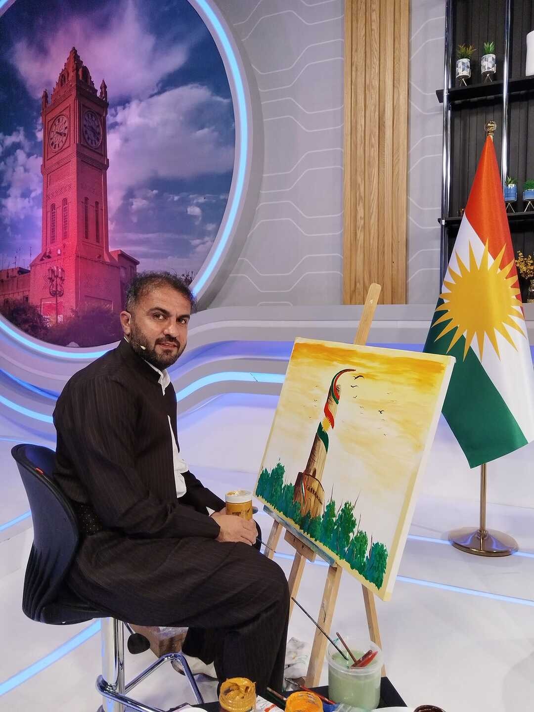 بنار پیرداود: سروشتی كوردستان زیاتر لە تابلۆكانم دا رەنگی داوەتەوە