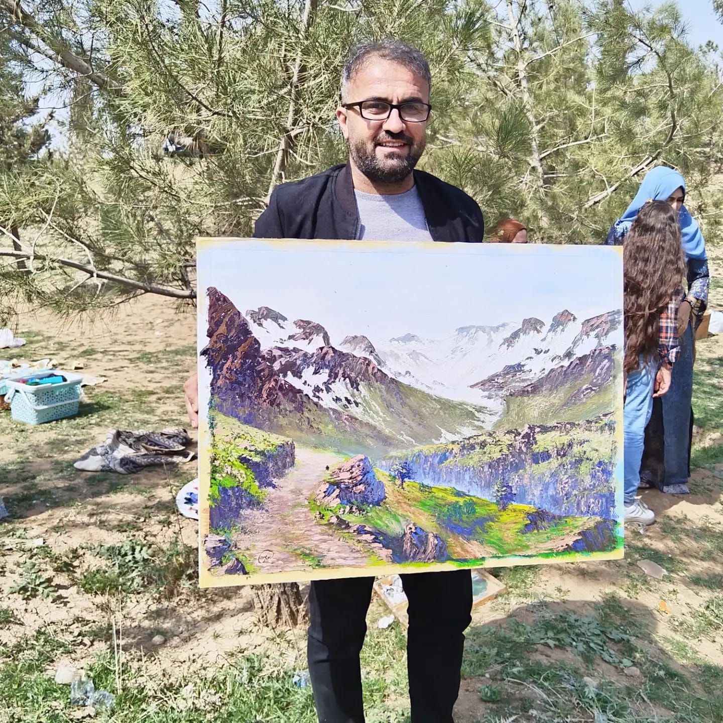 بنار پیرداود: سروشتی كوردستان زیاتر لە تابلۆكانم دا رەنگی داوەتەوە