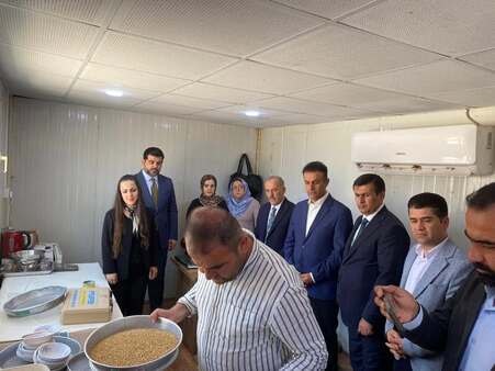 پڕۆسەی وەرگرتنی گەنم لە کۆیە دەستی پێکرد