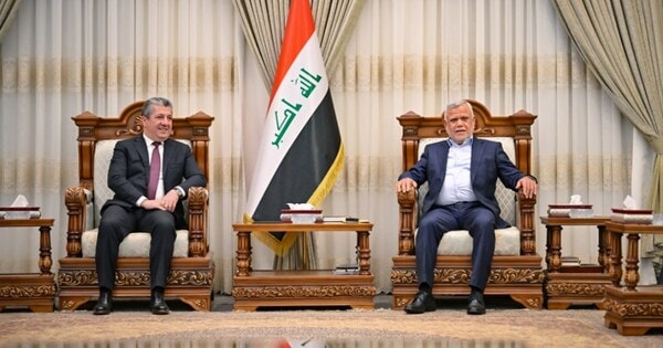 مەسرور بارزانی و هادی عامری کۆبوونەوە