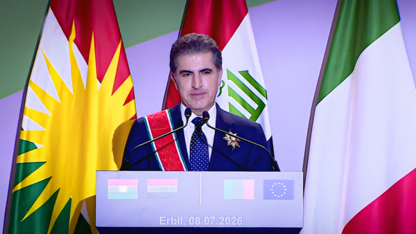 نێچیرڤان بارزانی سوپاسی ئیتاڵیا دەکات بۆ پاڵپشتیکردنی پێشمەرگە و پاراستنی کەلتوور 
