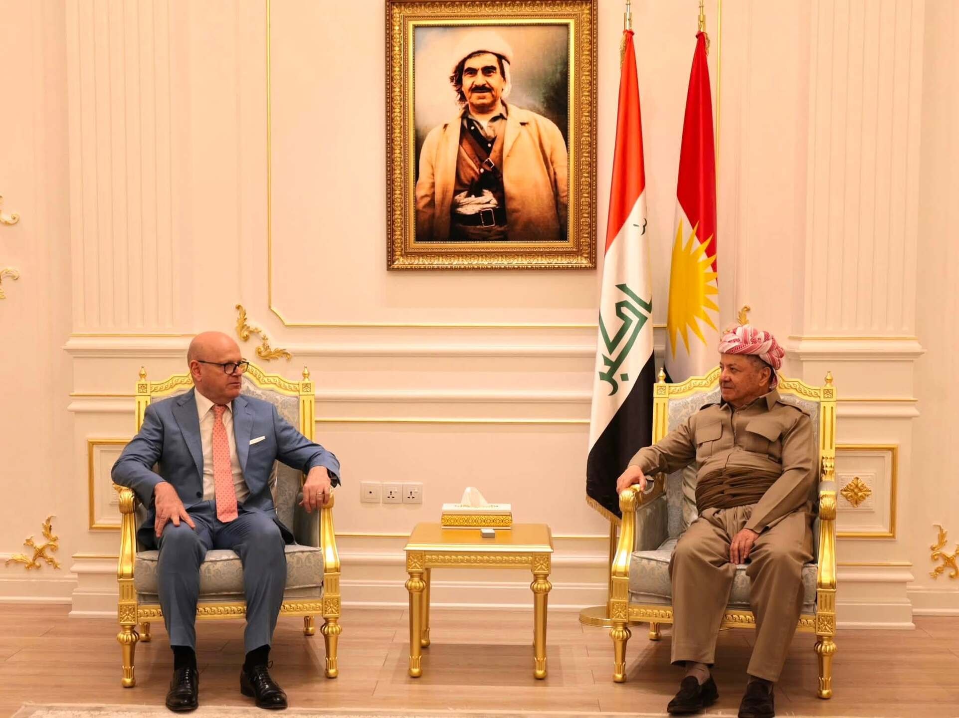 پرزیدنت بارزانی از کنسول عمومی ایتالیا در اربیل استقبال کرد