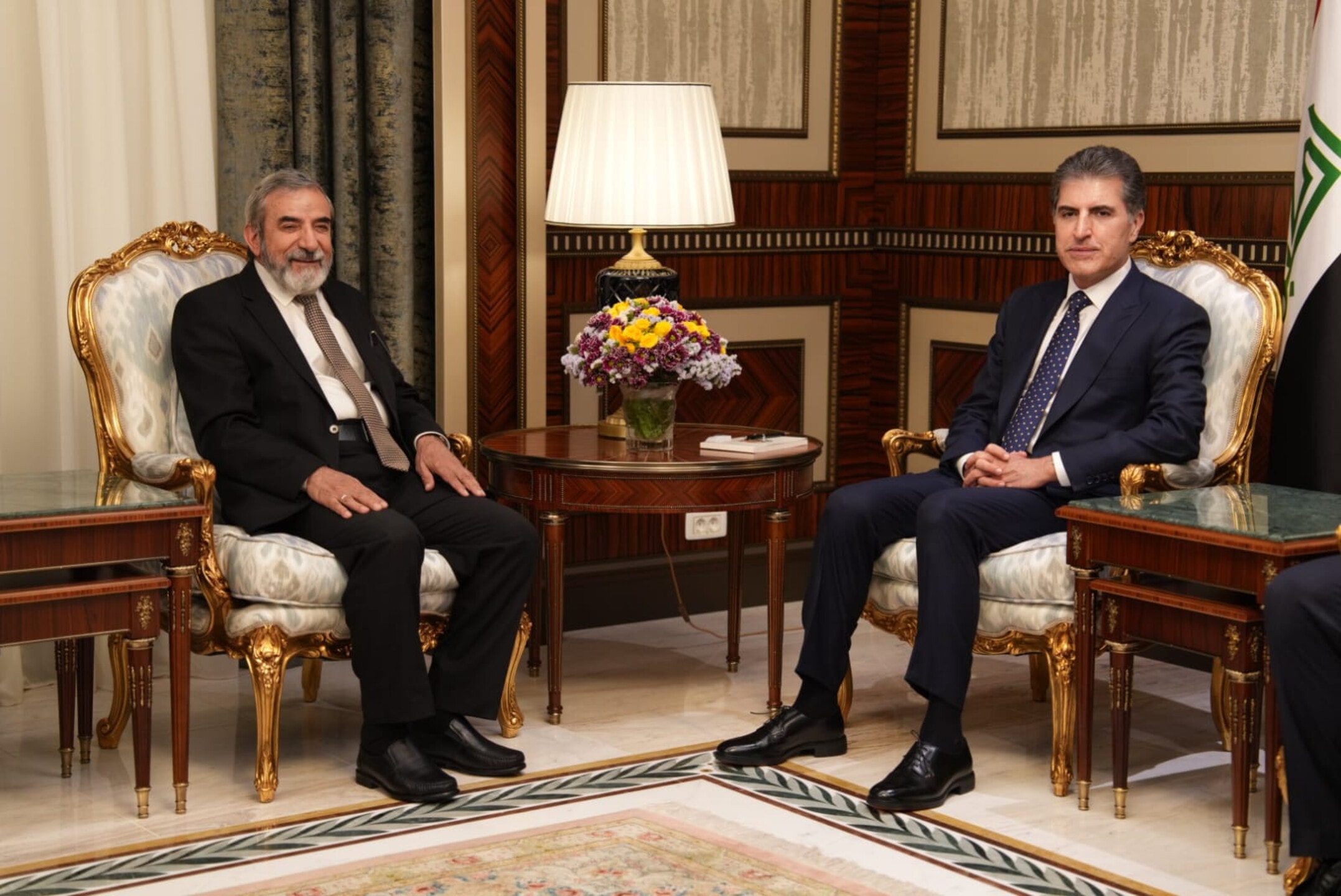 دیدار نچیروان بارزانی و صلاحالدین محمد بهاءالدین