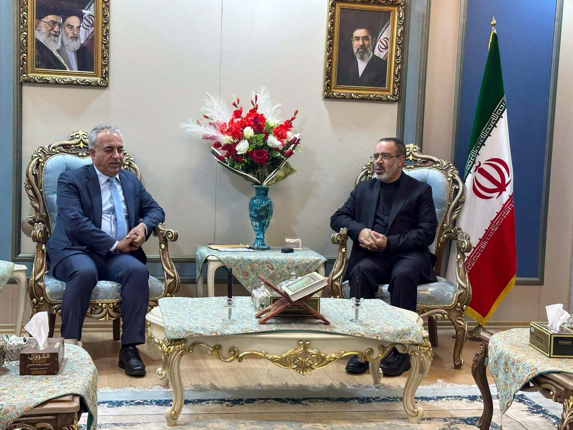سەرکونسوڵی ئێران لە هەولێر سوپاسی دەزگای خێرخوازیی بارزانی دەکات