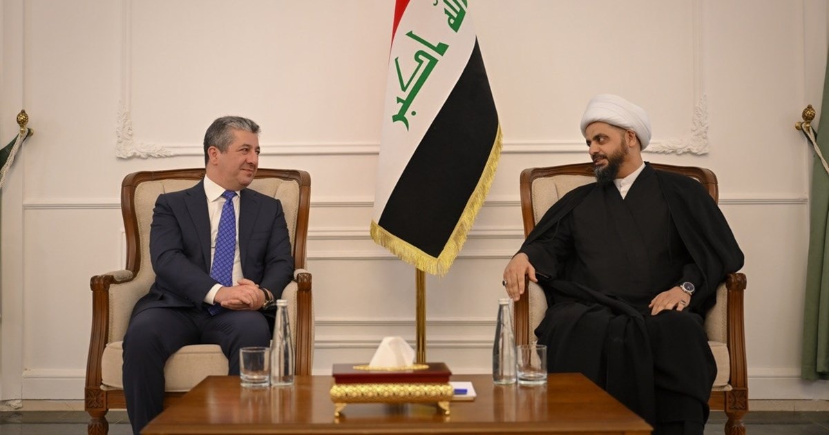 نخستوزیر اقلیم كردستان با دبیرکل عصائب اهل حق دیدار کرد