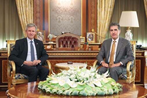نێچیرڤان بارزانی سوپاسى کونسوڵی گشتیی ئەڵمانیای كرد