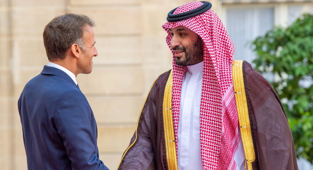 ماکرۆن و بن سەلمان لە پاریس کۆبوونەوە