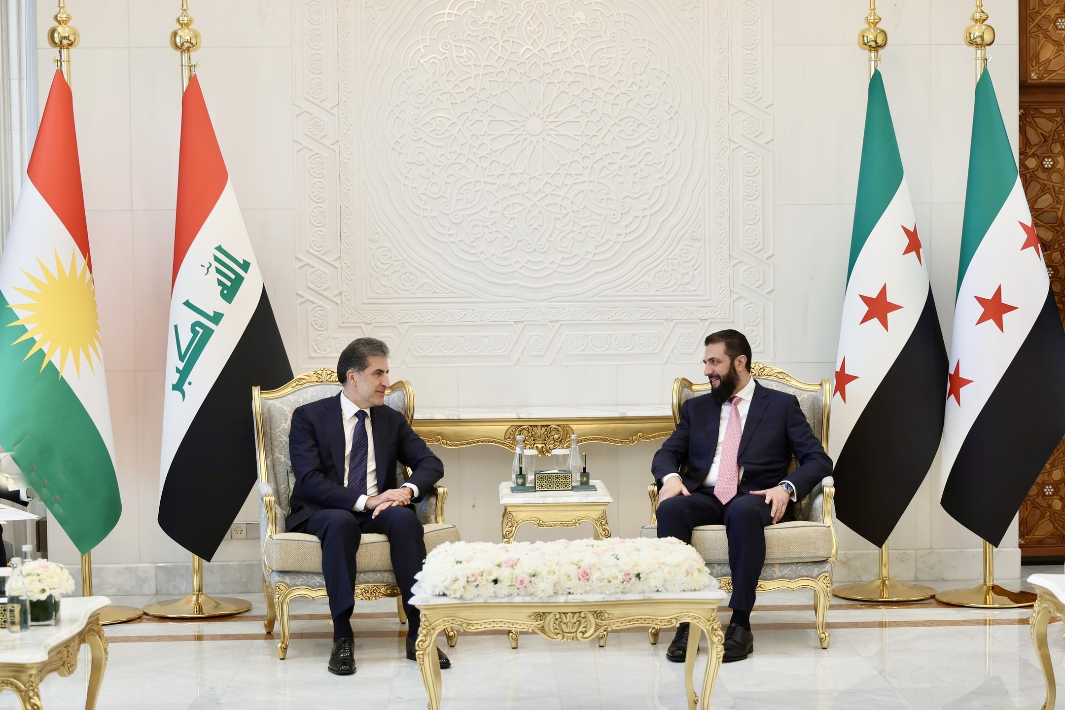 نچیروان بارزانی و احمد الشرع در دمشق دیدار کردند