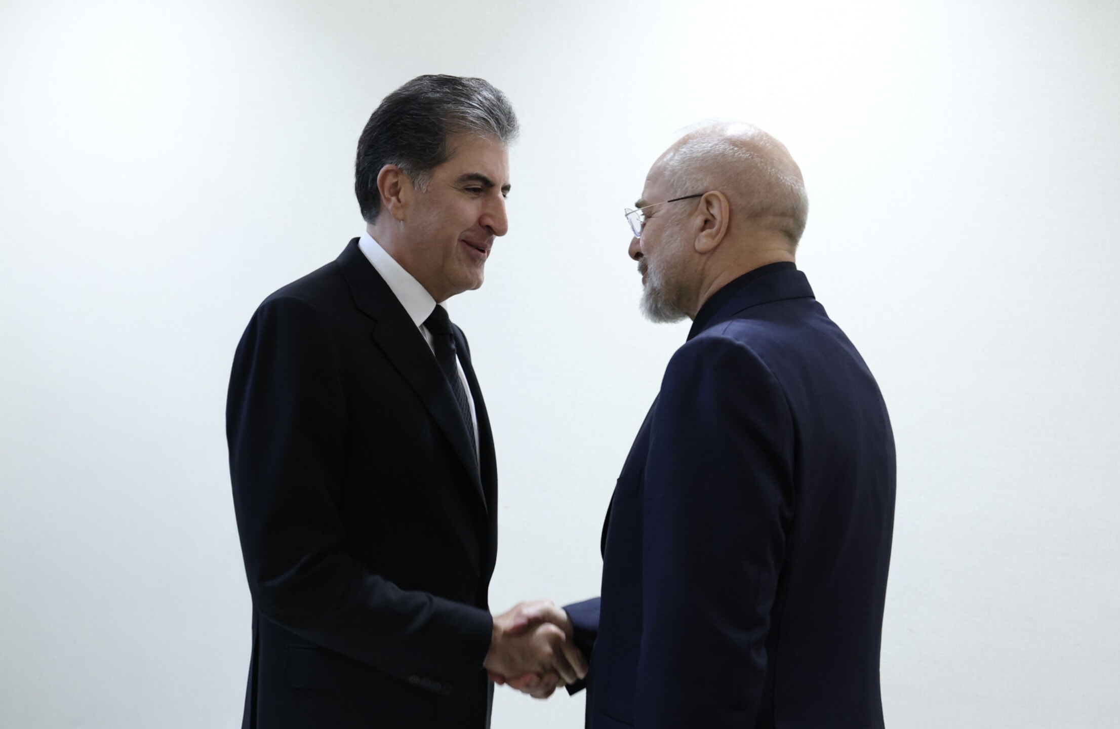 سەرۆکى ههرێمى كوردستان لەگەڵ سەرۆکی پەرلەمانی ئێران کۆبووەوە