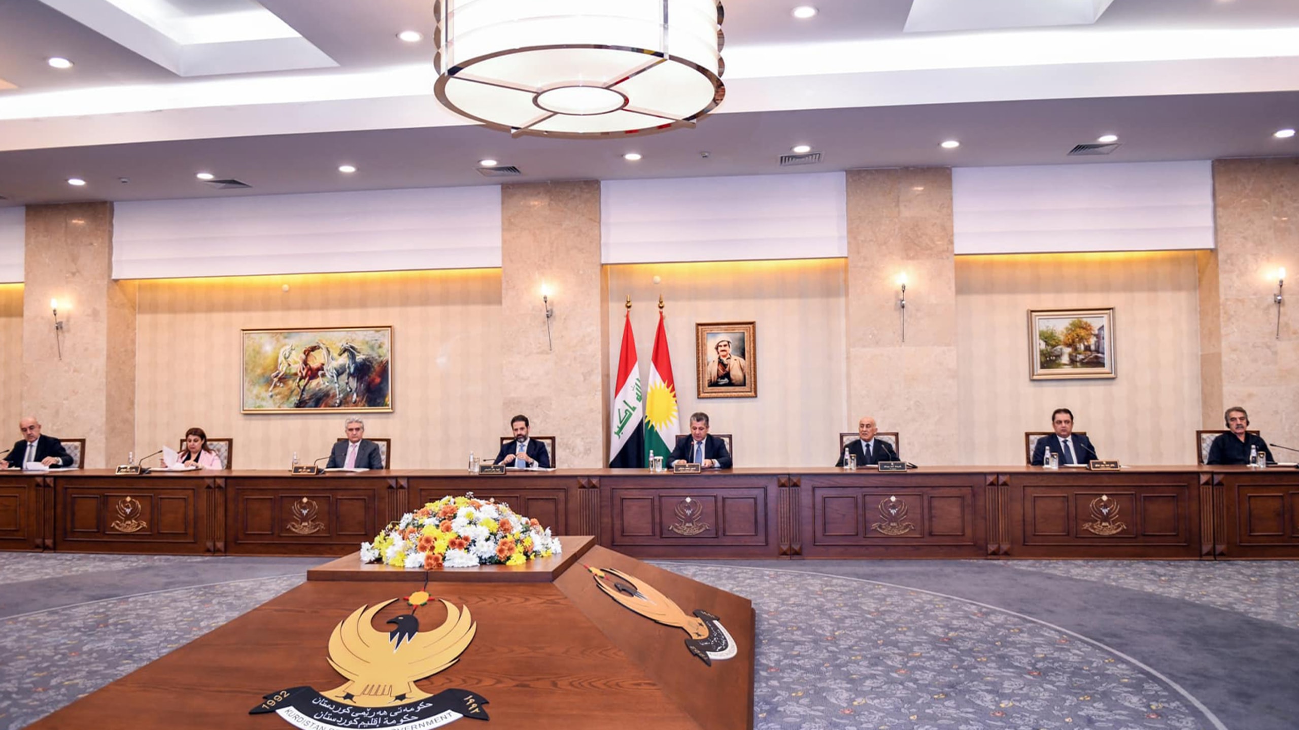 به سرپرستی مسرور بارزانی، هیئت وزیران تشکیل جلسه میدهد