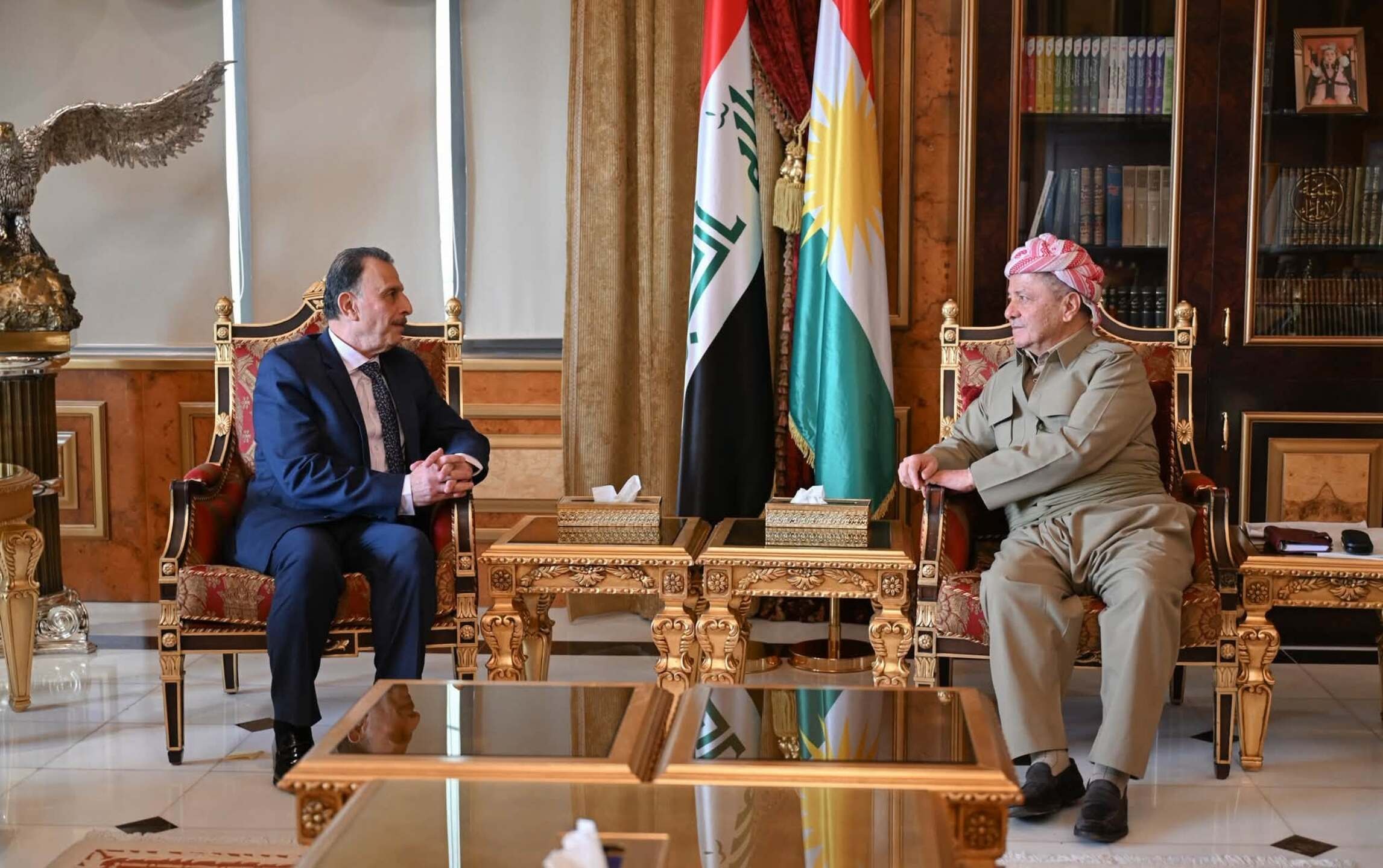 استقبال پرزیدنت بارزانی از سرکنسول فلسطین