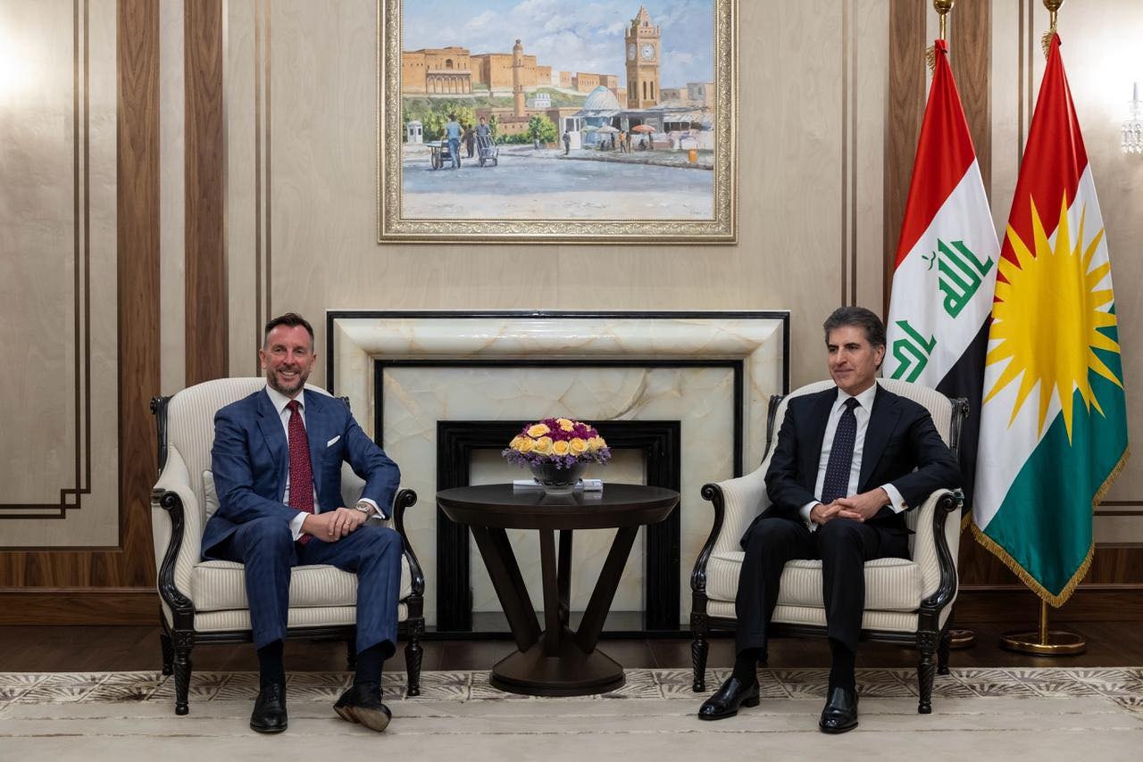 نچیروان بارزانی با سفیر ایتالیا دیدار کرد