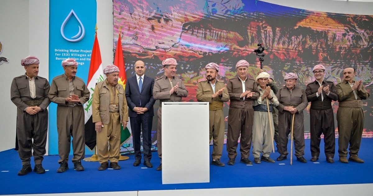 نخست وزير اقلیم کردستان پروژه آبرسانی «بالندا - بارزان» را افتتاح کرد