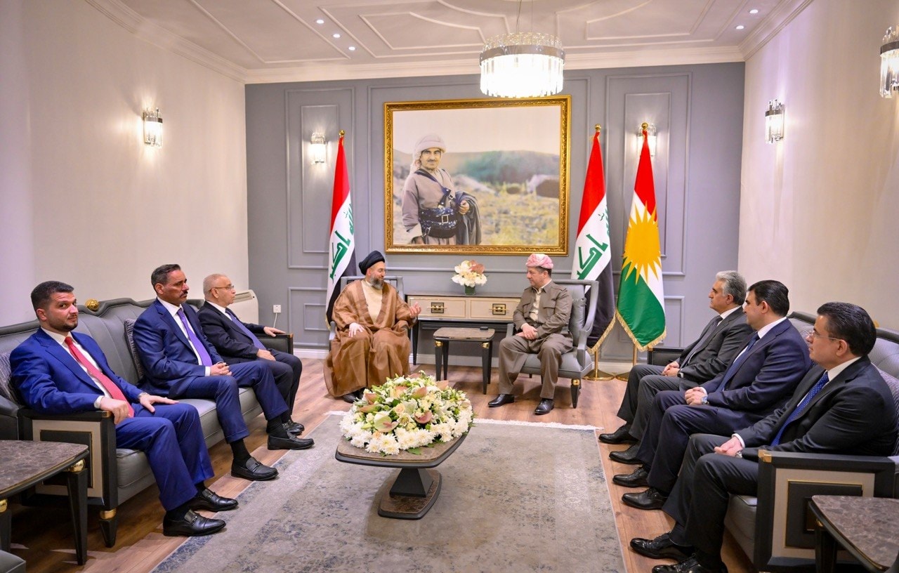 مەسرور بارزانی و عەمار حەکیم کۆبوونەوە