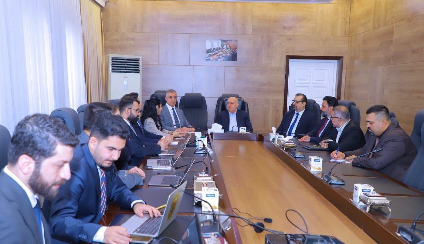 وەزیری دارایی و تیمی پڕۆژەی (هەژماری من) کۆبوونەوە