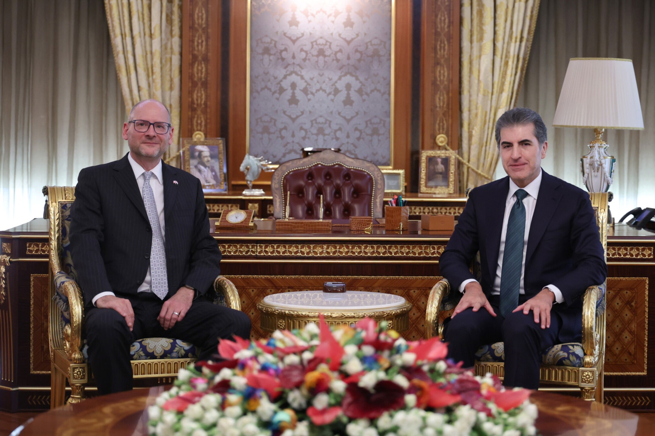 سەرۆکی هەرێمی کوردستان پێشوازیی لە باڵیۆزی نوێی سویسرا دەکات