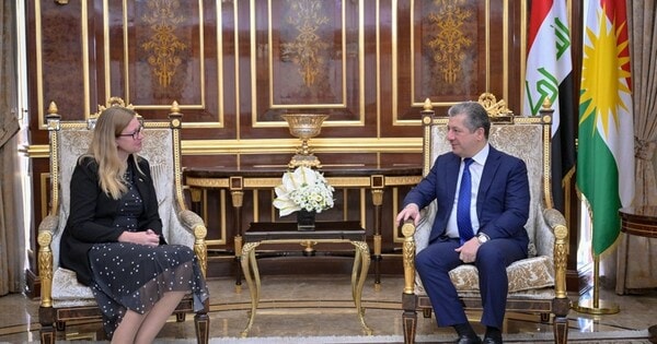 مسرور بارزانی از سرکنسول جدید بریتانیا استقبال کرد