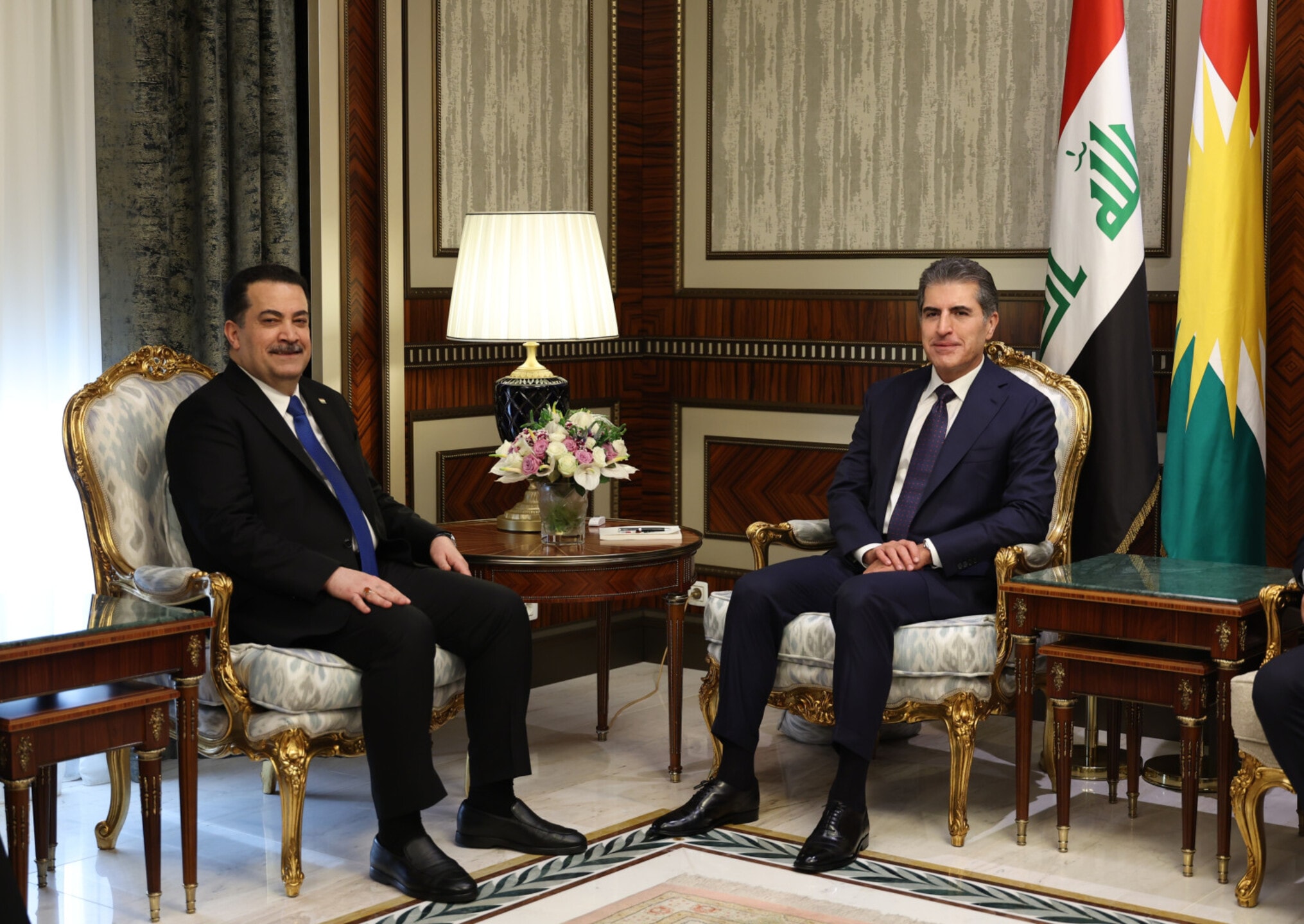 Barzani and Sudani stress continuing dialogue and understanding among political factions to preserve stability and promote economic development