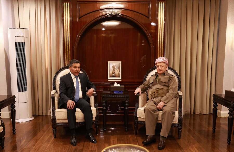 الرئيس بارزاني يستقبل الأمين العام للمشروع الوطني العراقي