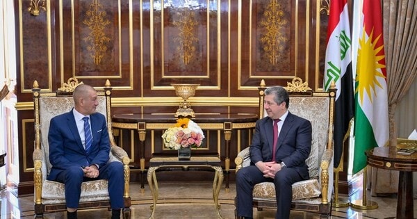 نخستوزیر اقلیم کردستان و سفیر کرواسی تحکیم روابط را بررسی کردند