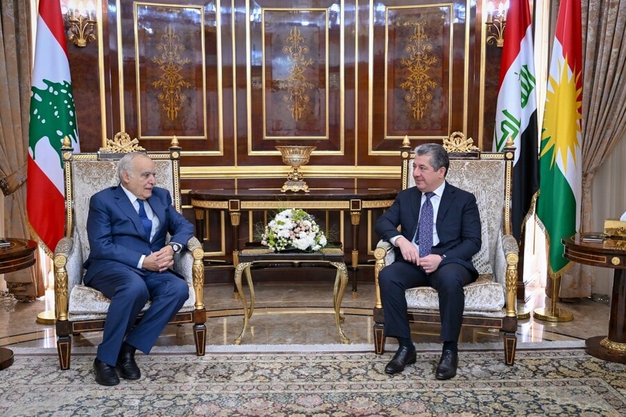 Le Premier ministre de la région du Kurdistan accueille le ministre libanais de la Culture