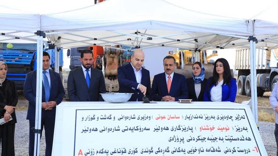 بە گوژمەی 717 ملیۆن دینار بەردی بناغەی دوو پڕۆژەی خزمەتگوزاری لە گوندی کۆری و گردجووتیار دانرا