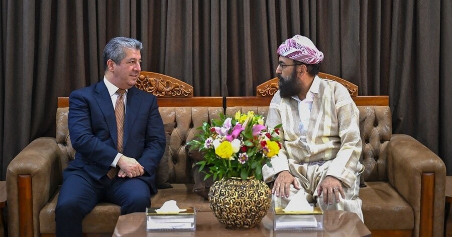 رئيس وزراء إقليم كردستان التقى أمير الإيزيديين