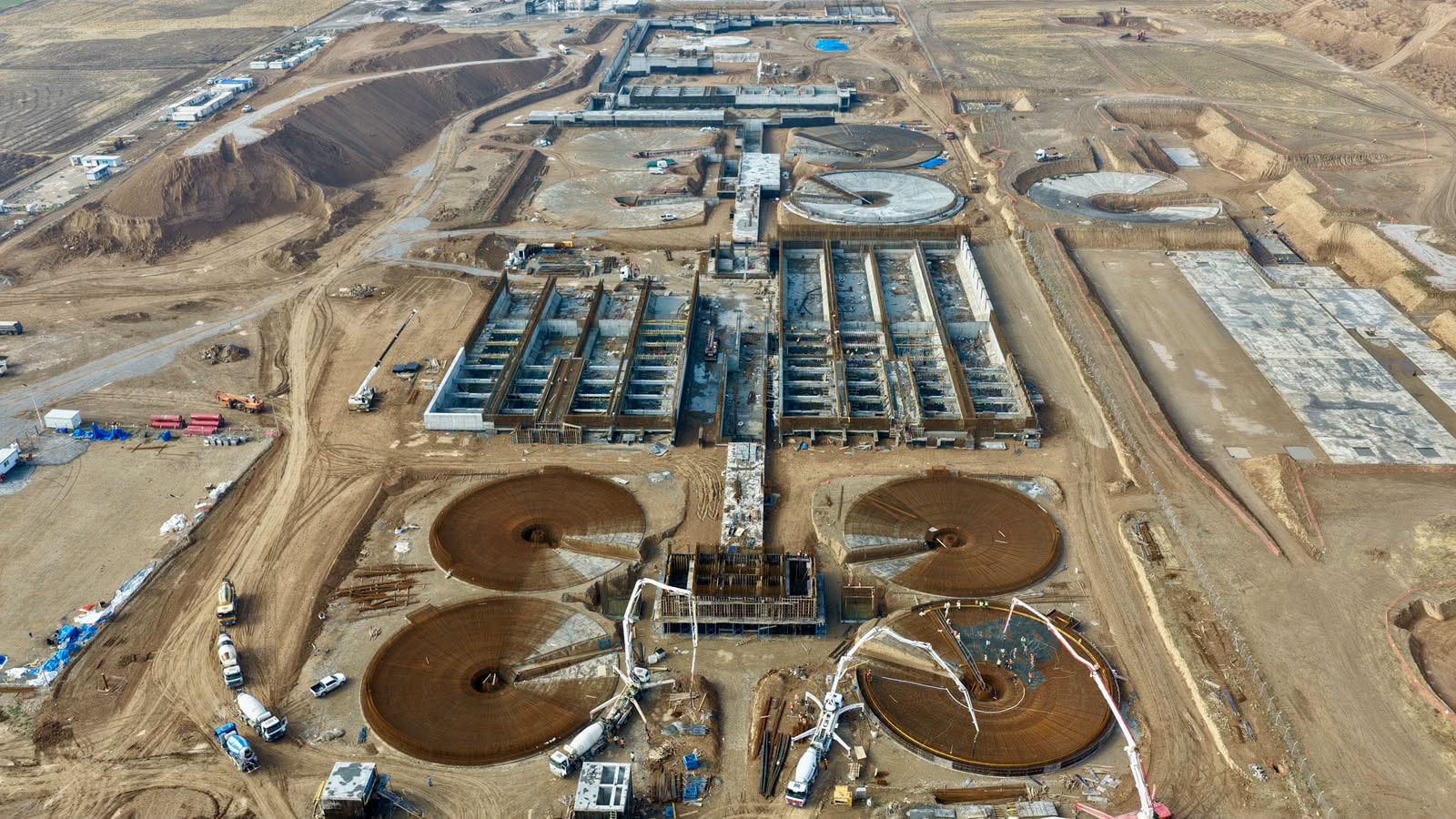 Erbil: Arbeiten am Großprojekt der Abwasserkläranlage Qursi gehen weiter