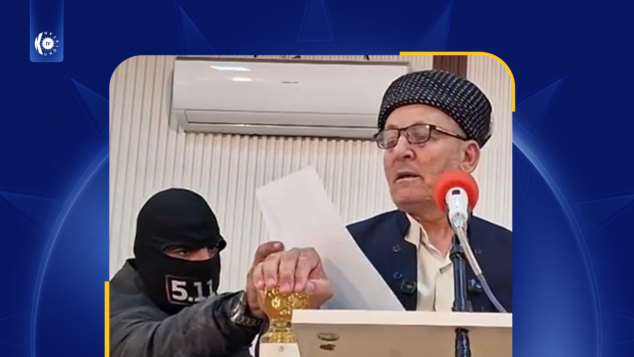 Li Kifrî ciwanek bi sûcdariya belavkirina sloganên DAIŞê di mizgeftan de hate girtin
