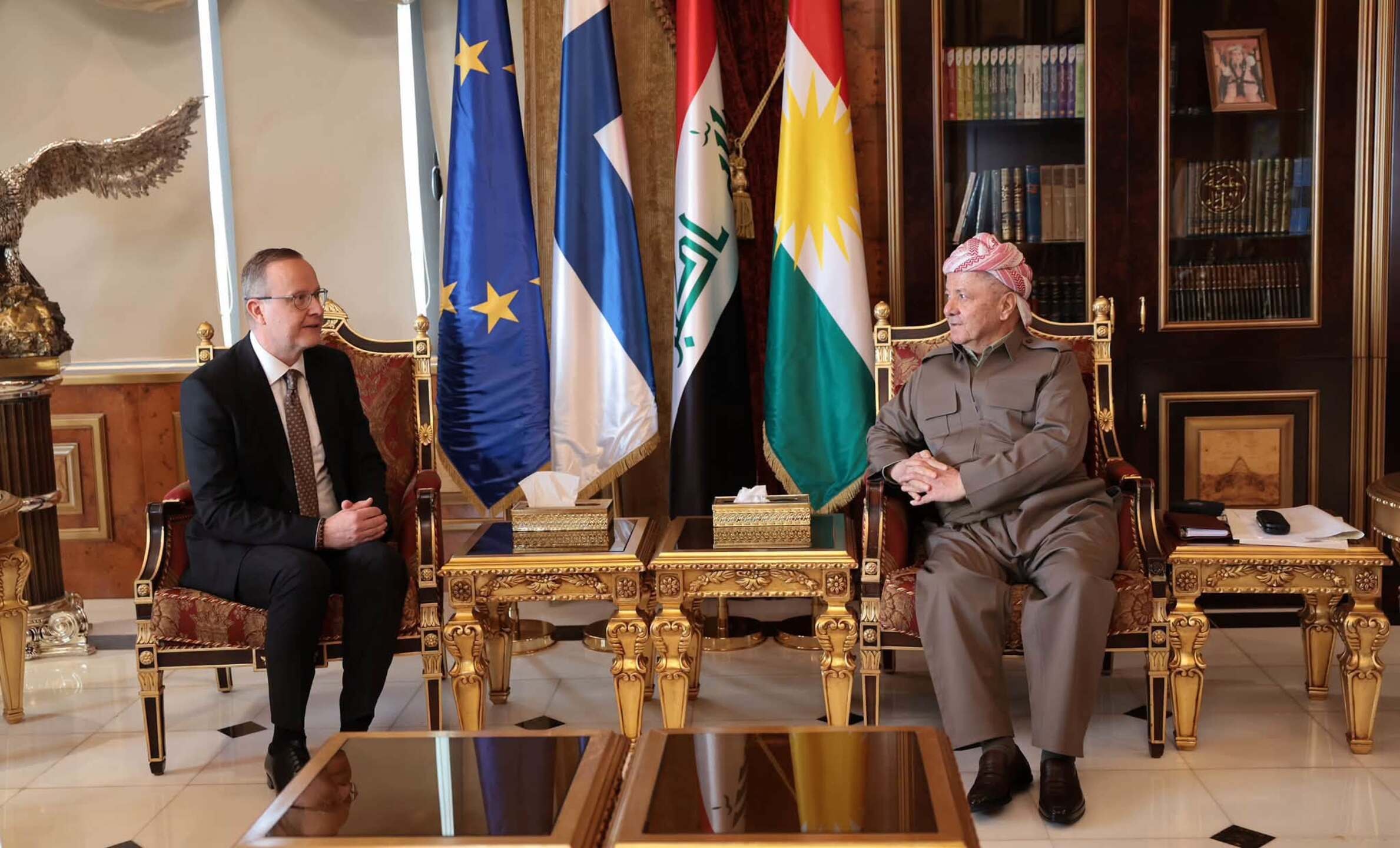 الرئيس بارزاني يستقبل سفير فنلندا لدى العراق
