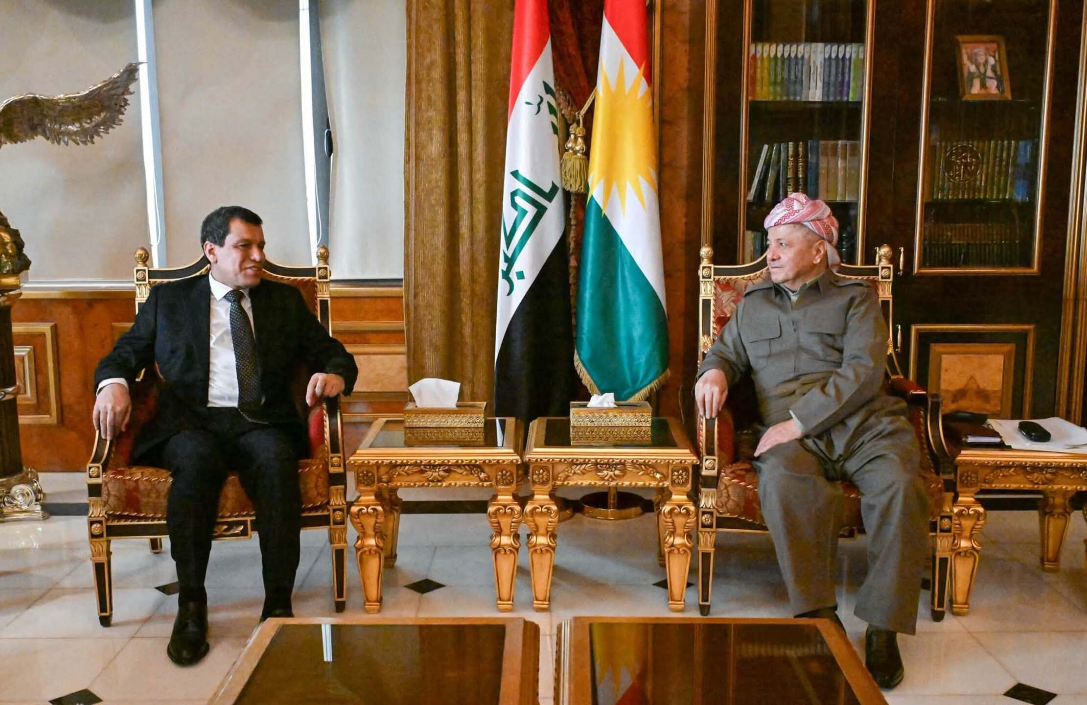 President Barzani meets with Mazloum Abdi