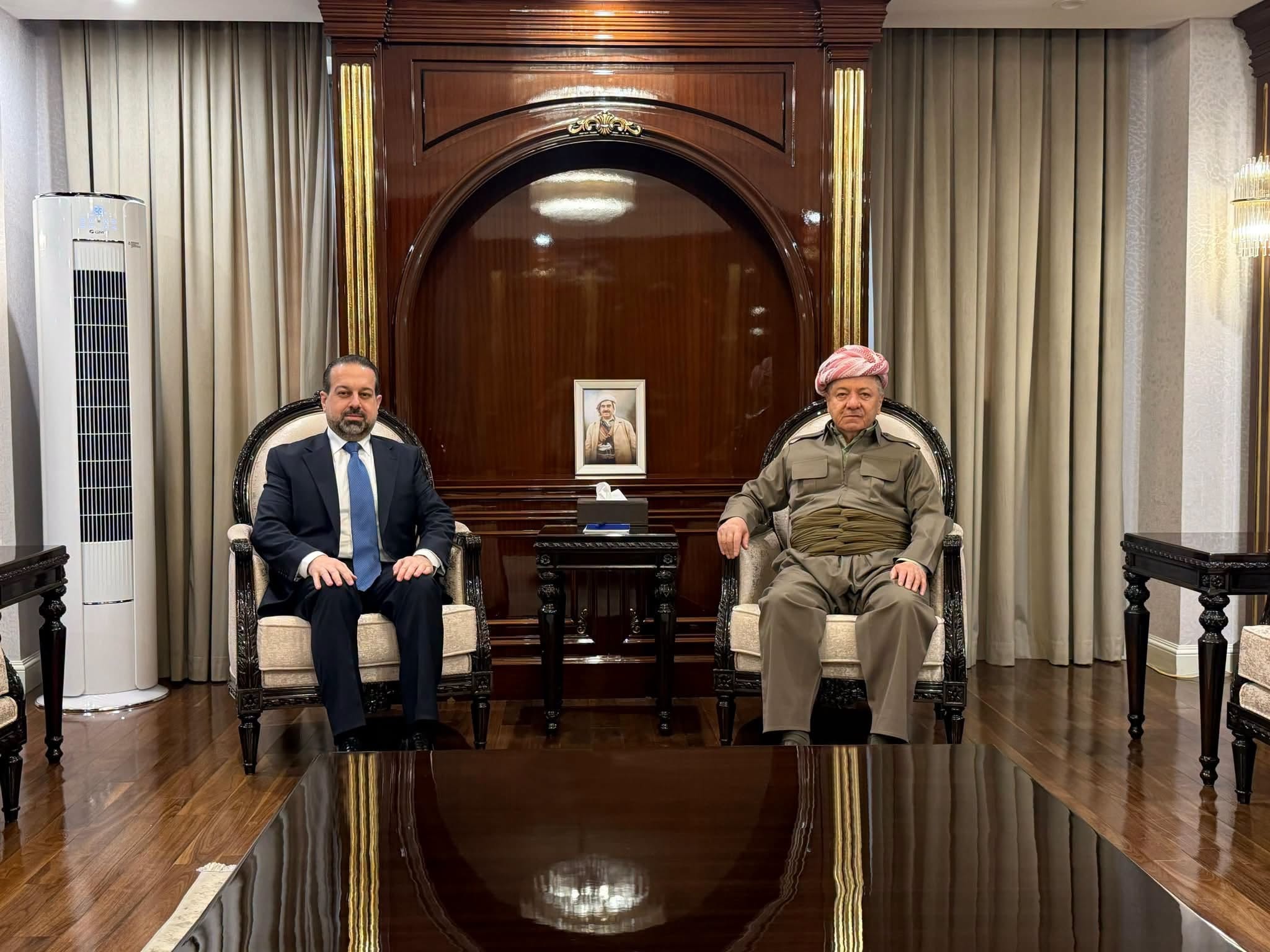 سەرۆک بارزانی پێشوازیی لە وەزیری ئاوەدانکردنەوە و نیشتەجێبوون و شارەوانییەکانی عێراق کرد