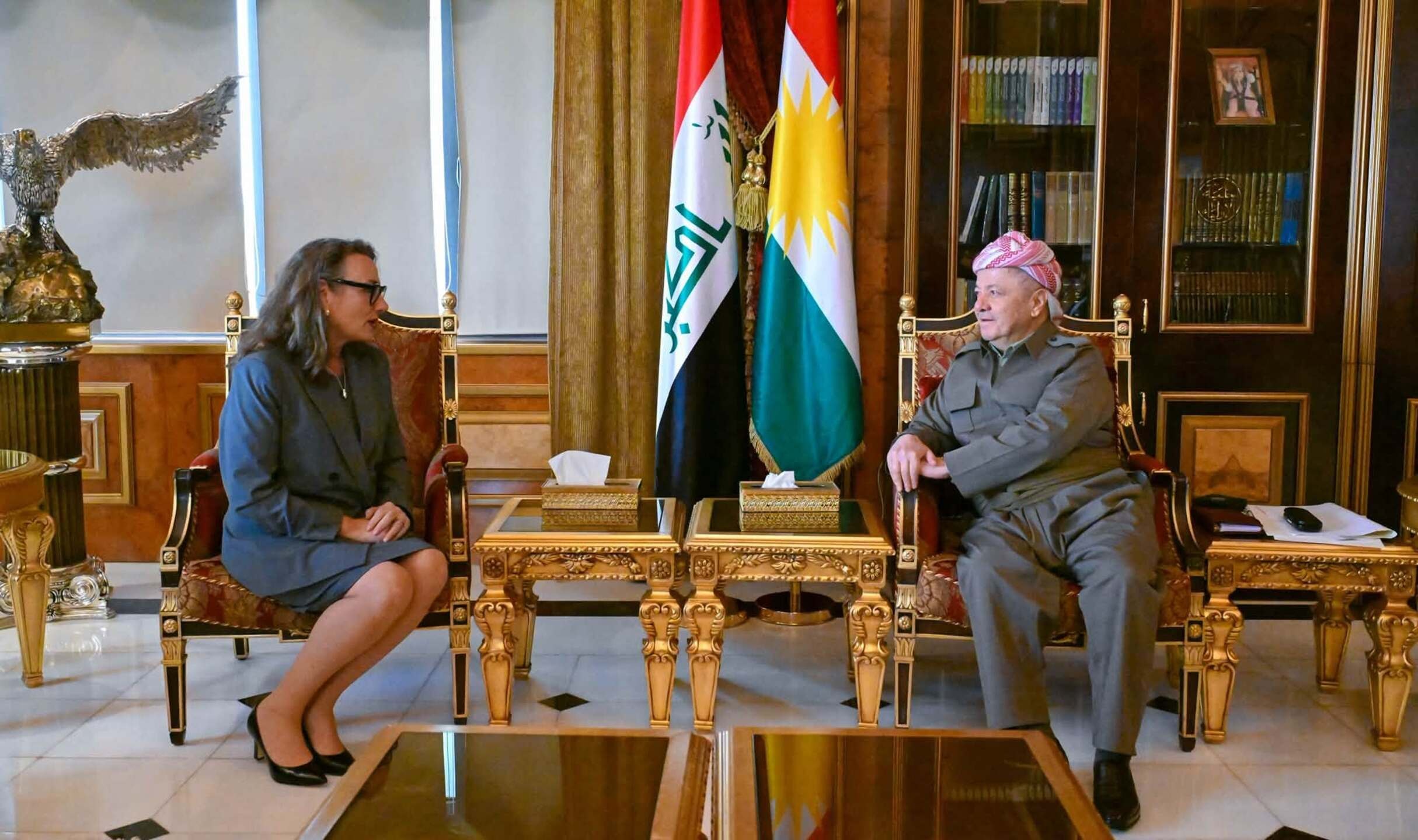 Le président Barzani rencontre le consul général des États-Unis à Erbil