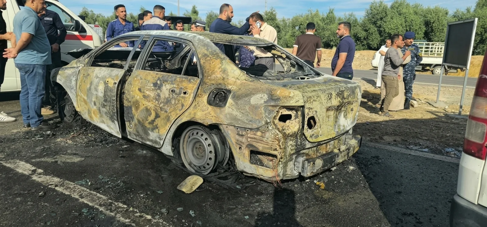 لە کەرکووک سیستەمی غازی ئۆتۆمبیلێک تەقییەوە و ئافرەتێک سووتا