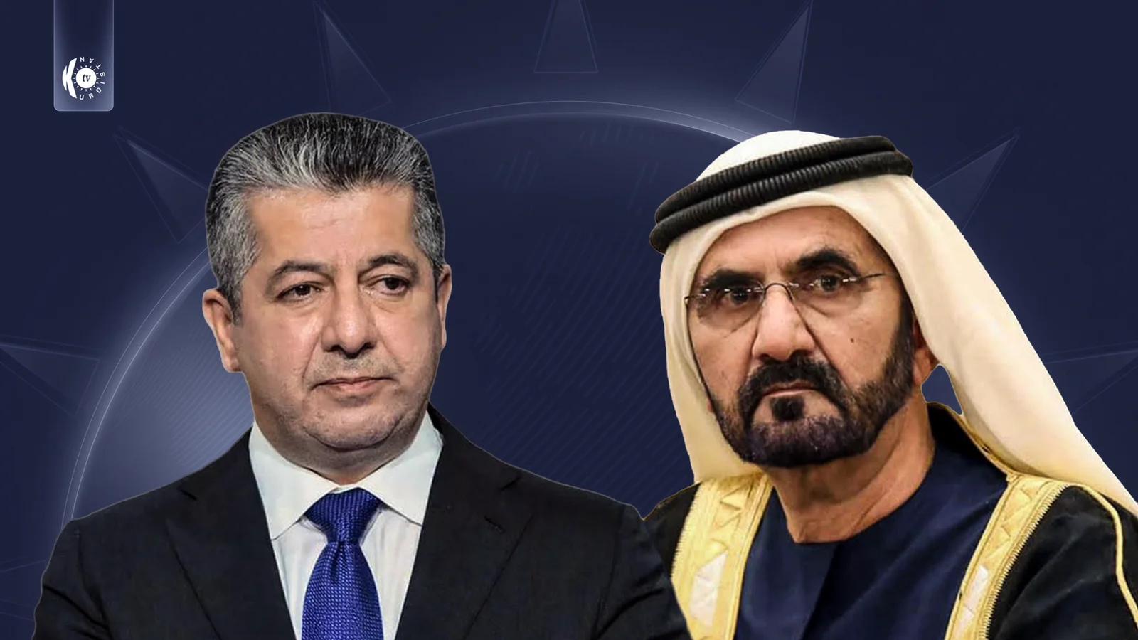 مەسرور بارزانی پرسەنامەیەک ئاراستەی شێخ محەمەد بن ڕاشد ئال مەکتووم دەکات