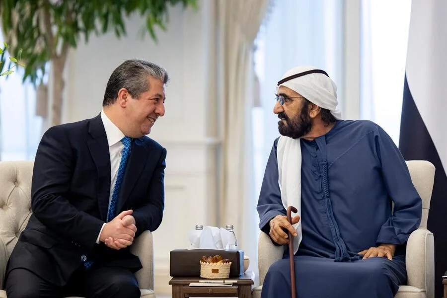 دیدار نخستوزیر اقليم كردستان با رئیس دولت امارات